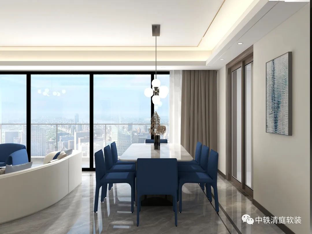 金航府现代极简设计丨中轶清庭软装-20