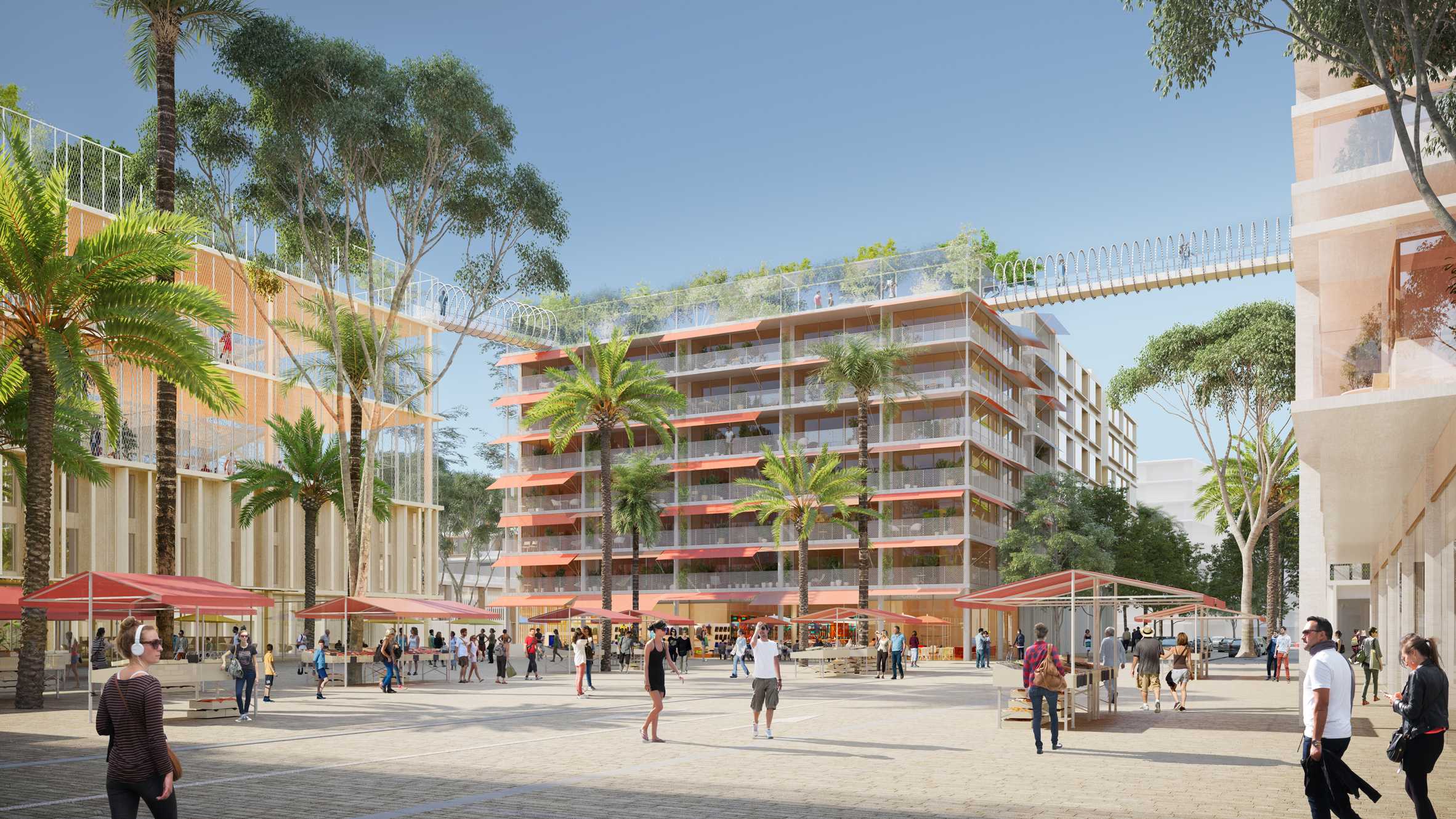 Sou Fujimoto designs tower with wavy canopies and verdant balconies-19