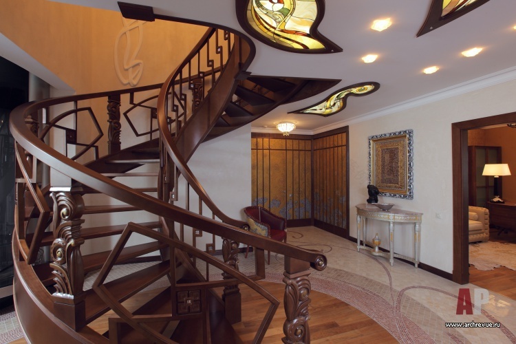 两层现代风格 penthouse 室内设计丨Акунова Наталья,Прохорова Елена-6