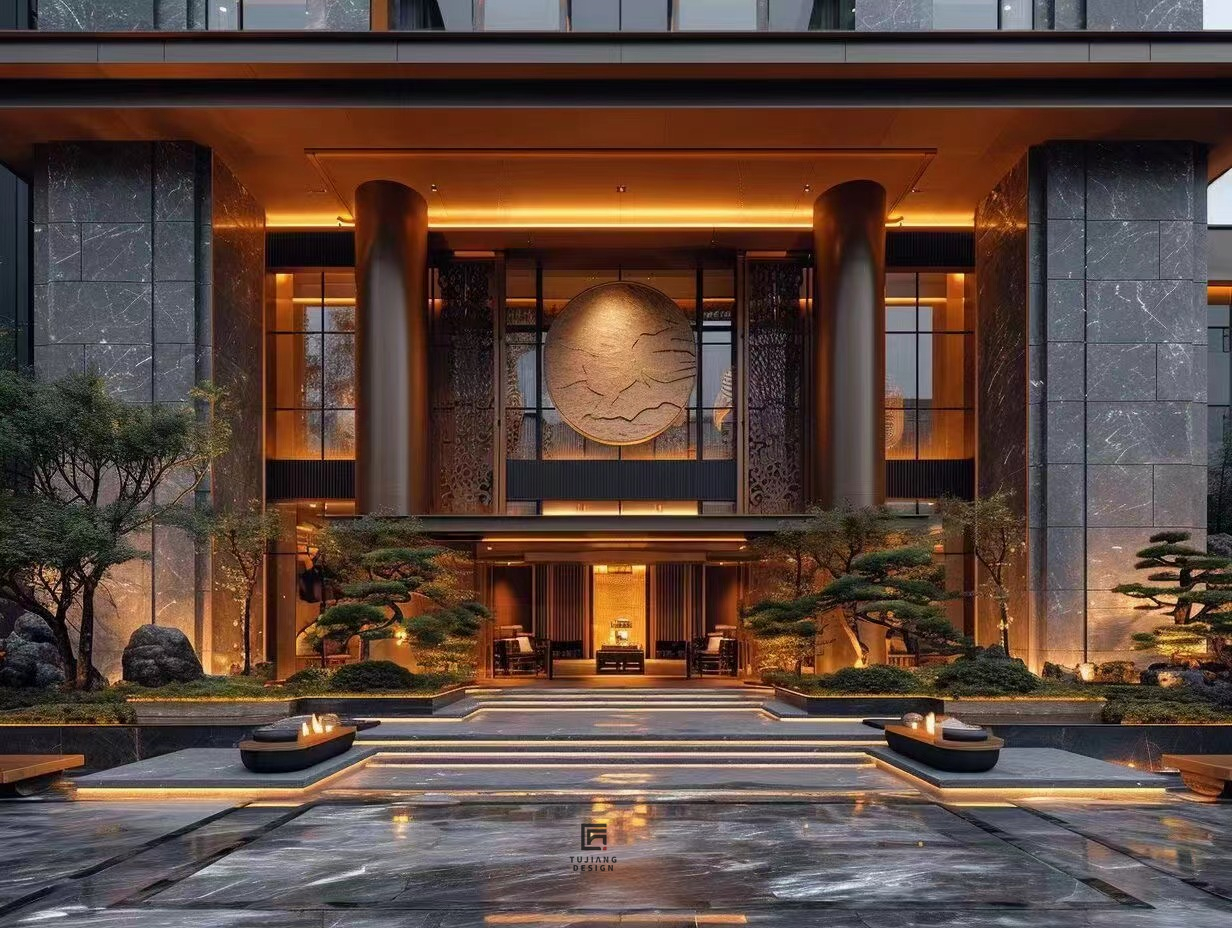 新中式酒店会所设计|演绎精致优雅中式意境-1