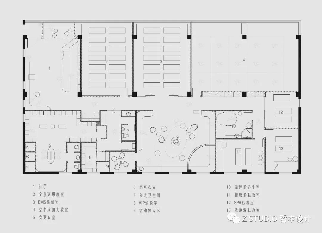 上海瑜舍健身空间设计丨中国上海丨上海哲本建筑设计事务所-64