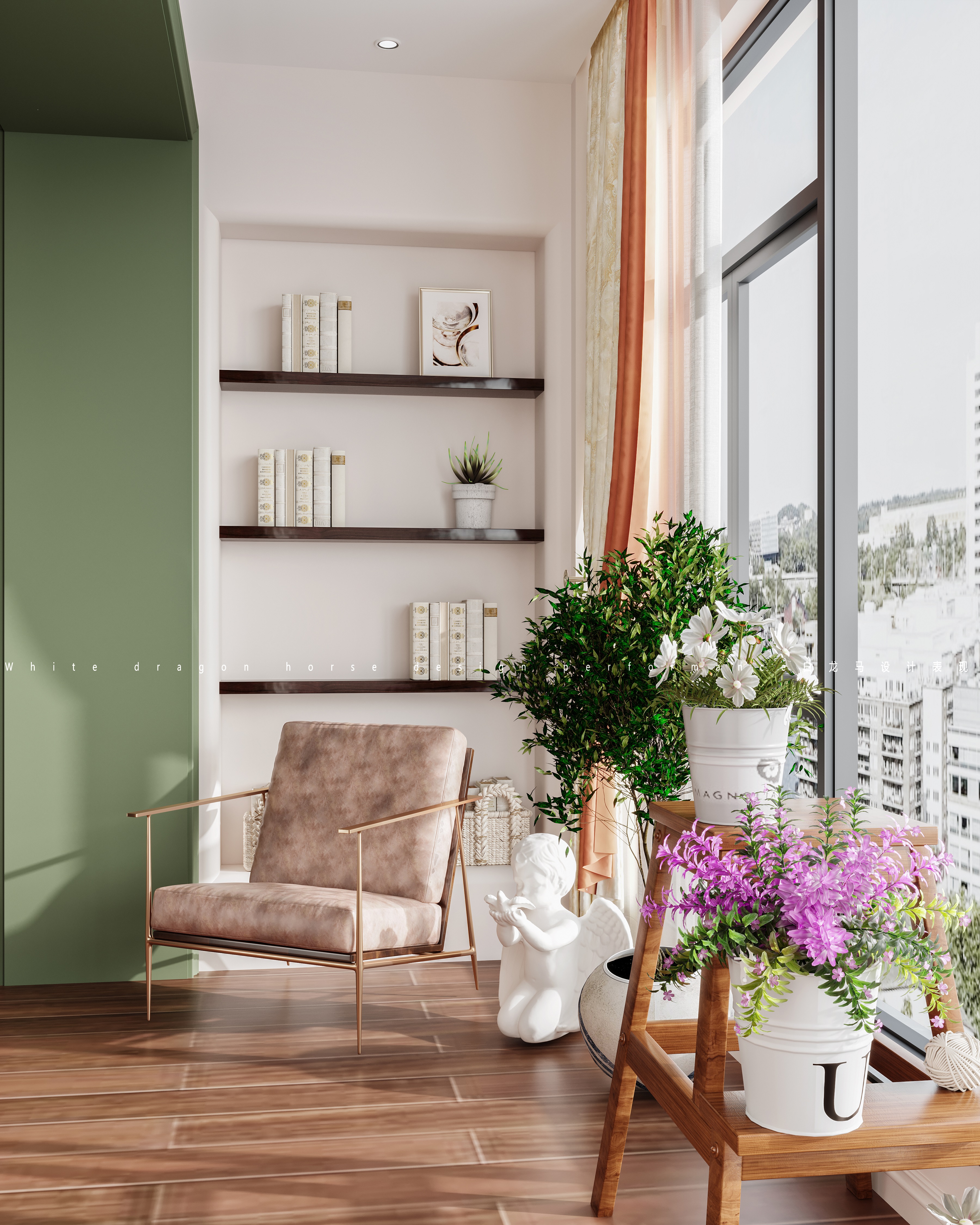 现代美式——白龙马效果图-3