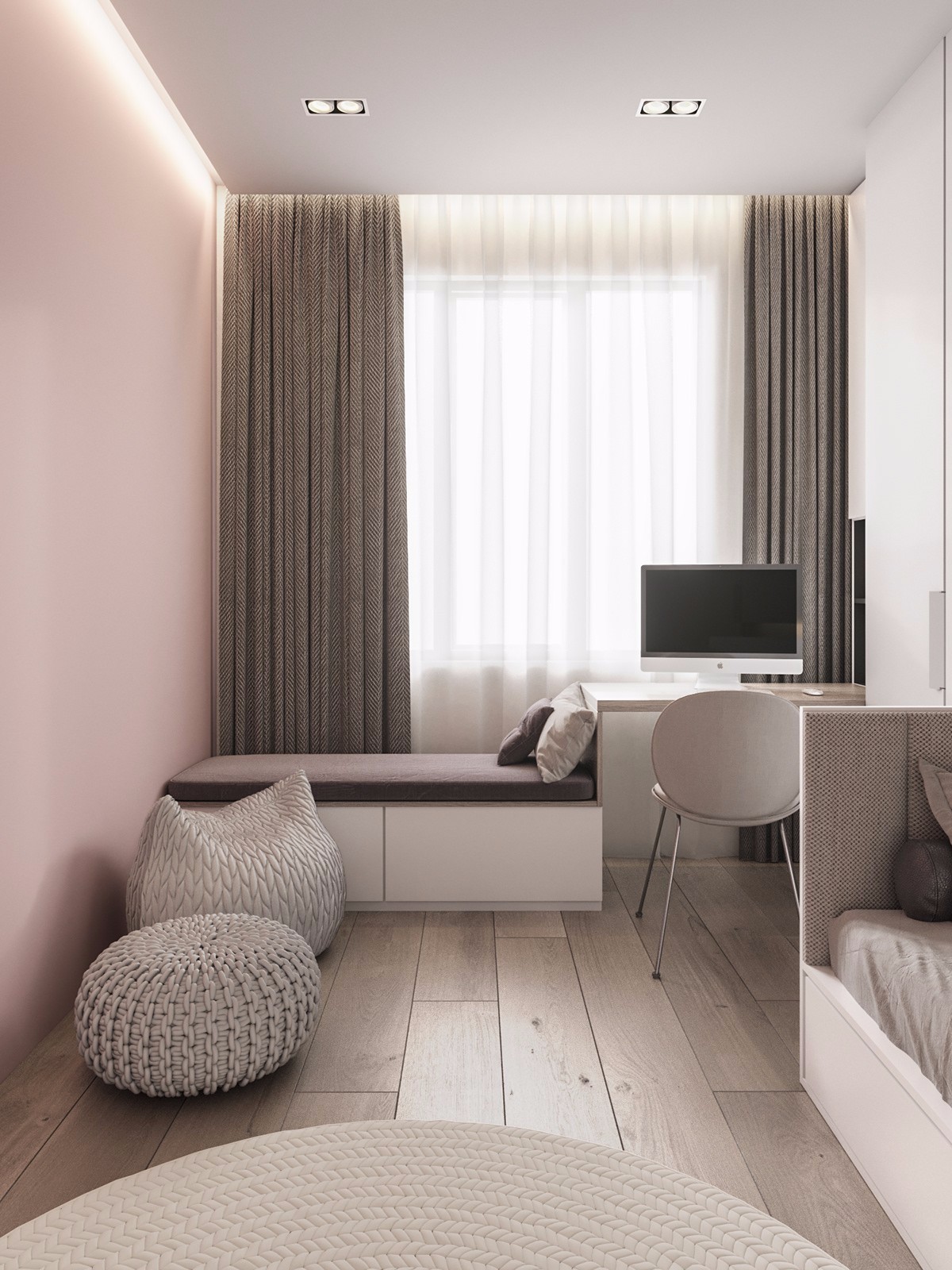 莫斯科 120㎡现代简约公寓，木材与大理石的优雅融合-30