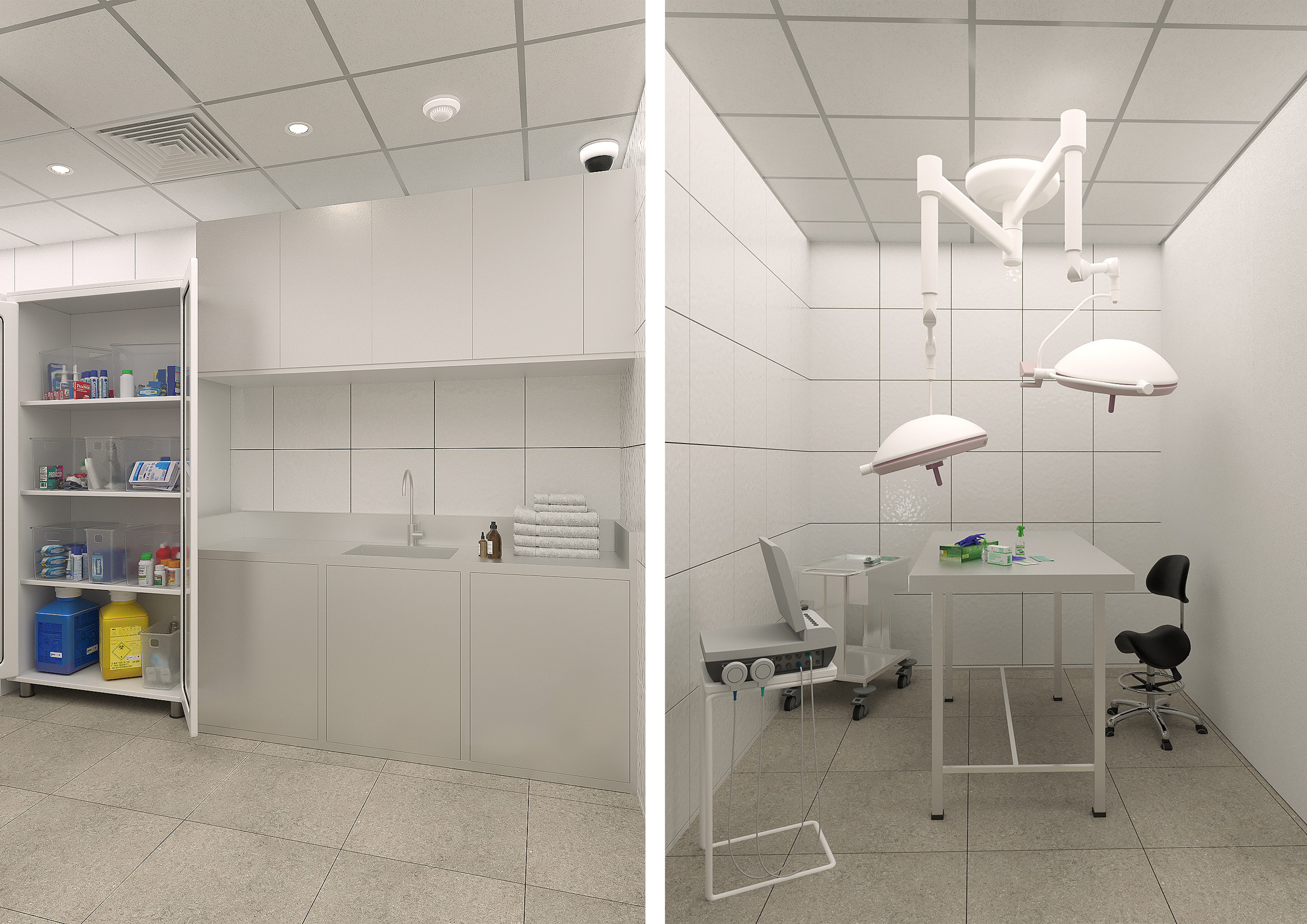Разработка 3D визуализаций интерьера ветклиники-26