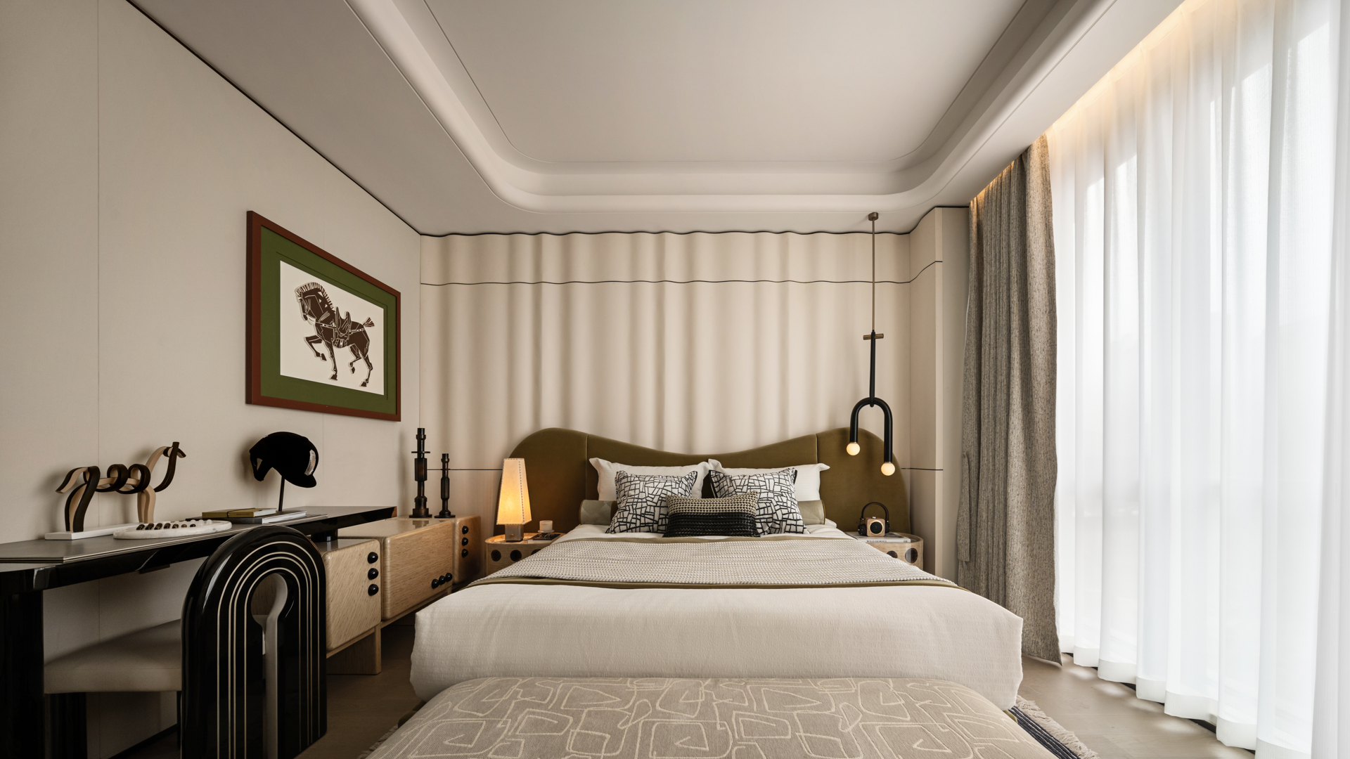 【IF DESIGN】新松弛主义丨杭州咏湖云庐中叠丨中国杭州丨软装IF DESIGN羽果设计-38