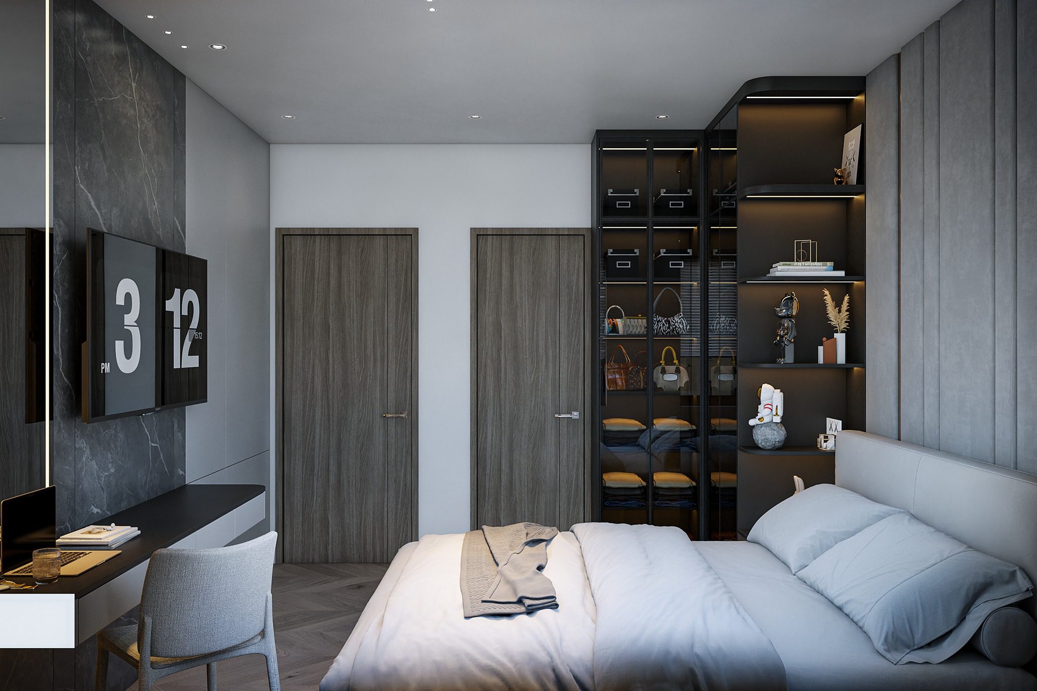 Sketchup卧室室内模型丨Hieu Decor-3