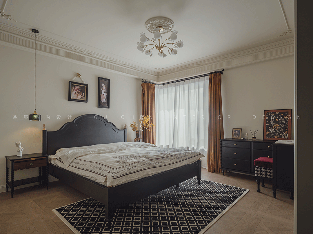 安徽黄山玉屏齐云府复古风家装设计丨中国黄山丨谷辰设计-22