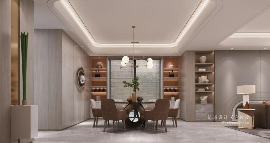 江南水墨轻奢宅,现代设计诠释传统元素-4