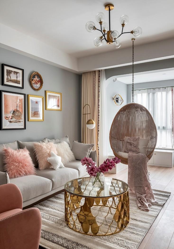 重庆初晨设计 · 童话粉色调平层空间-12