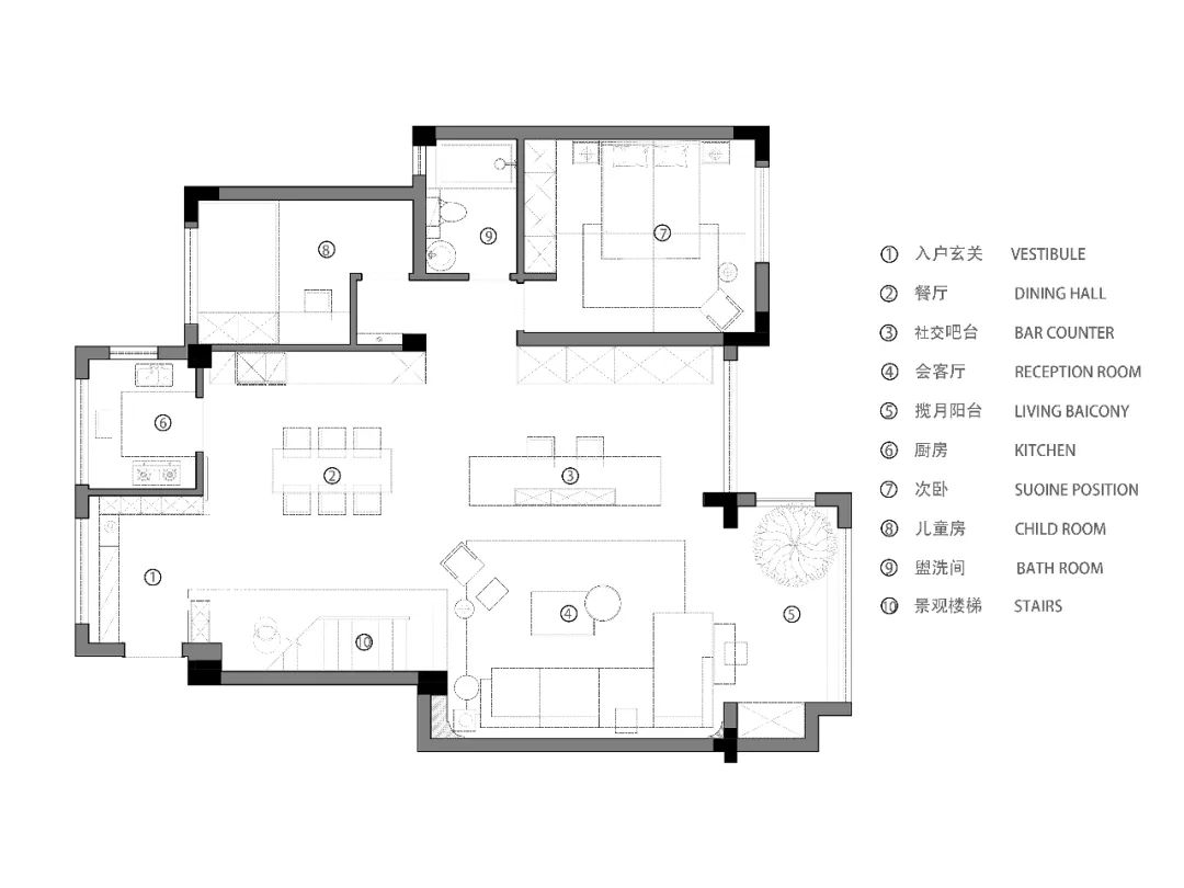 炜岸城顶跃住宅设计丨中国成都丨香韵典故空间设计事务所-14