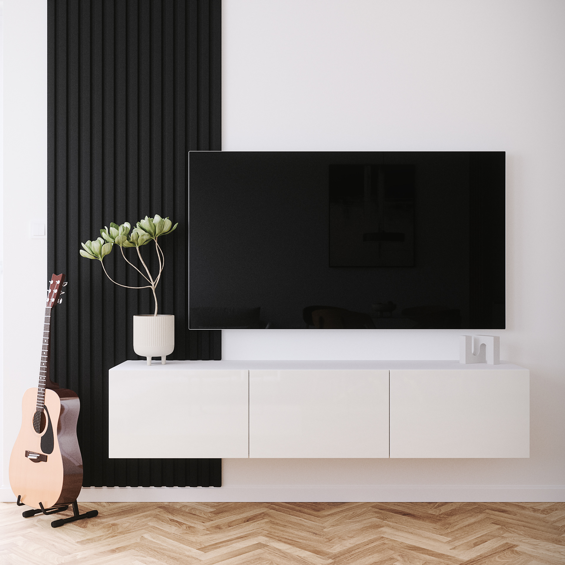 开放式空间居住体验（注：这里居住体验是结合常见语境推测的一种较合理理解，如果living在原文有更明确的指向，比如生活等，可按需调整） 丨Posh Render Studio-21