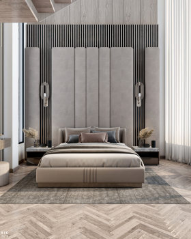 QA | MODERN MASTER BEDROOM , MEZZANINE AND DRESSING