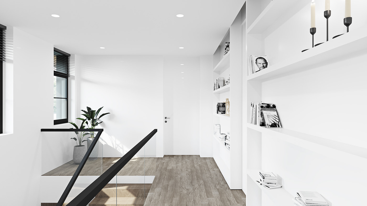 纯白空间 客餐厅设计-11