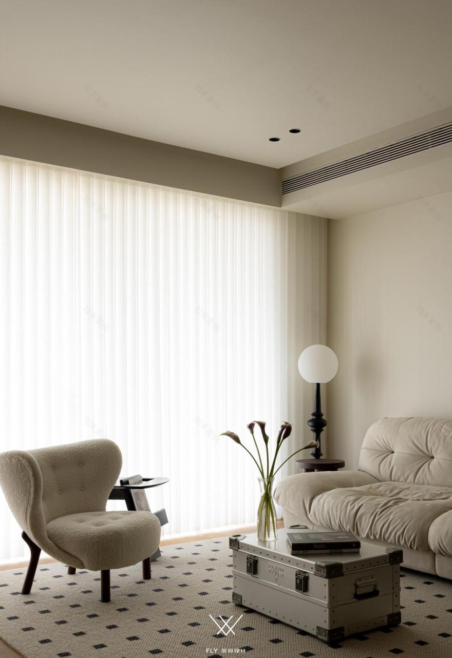 奶油风 LDK 一体化设计-16