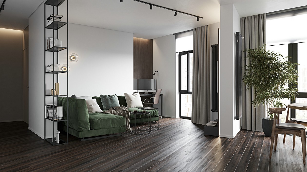 100平米 乌克兰基辅简约风空间设计-0