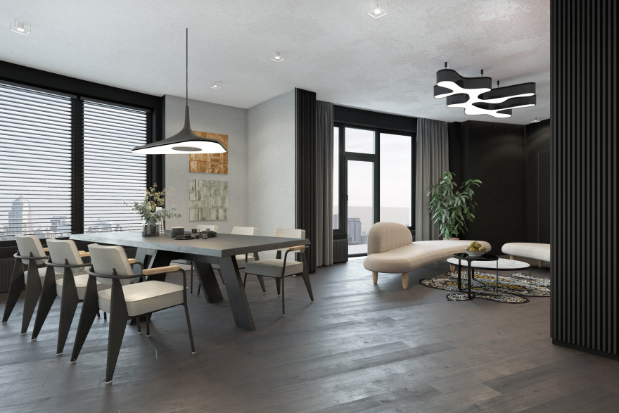 Skyline 公寓室内设计丨乌克兰基辅-4