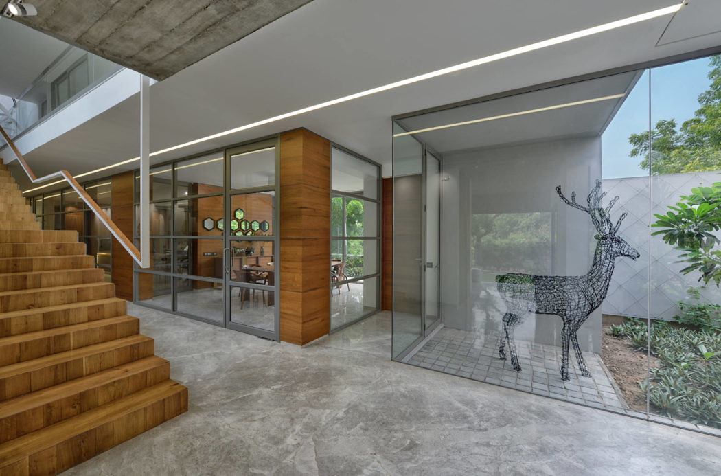 印度现代二层独栋别墅  S A K Designs-5