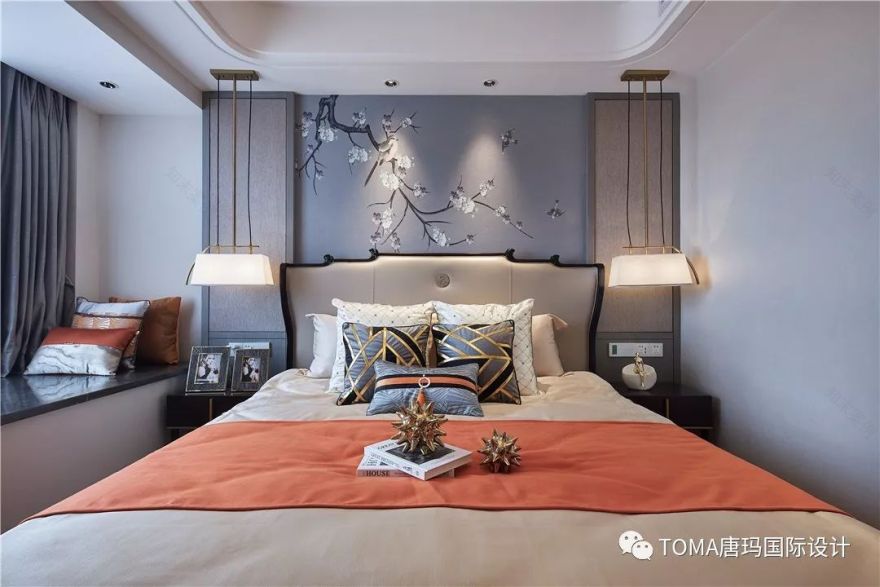 鹰潭星海湾新中式轻奢样板房设计-31