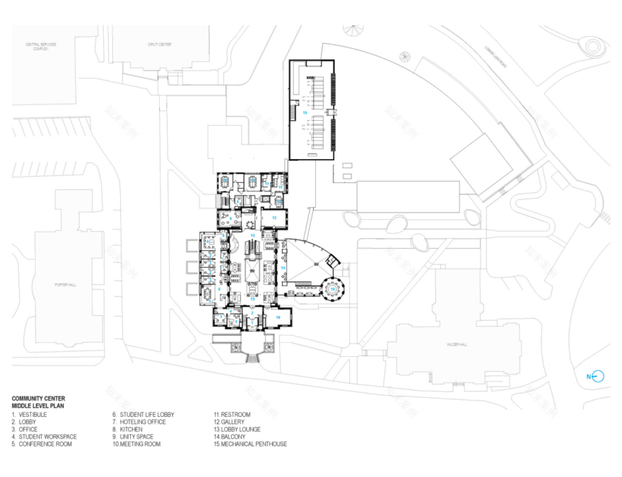 Mount Holyoke College 社区中心 | 历史与现代交融的校园核心-29