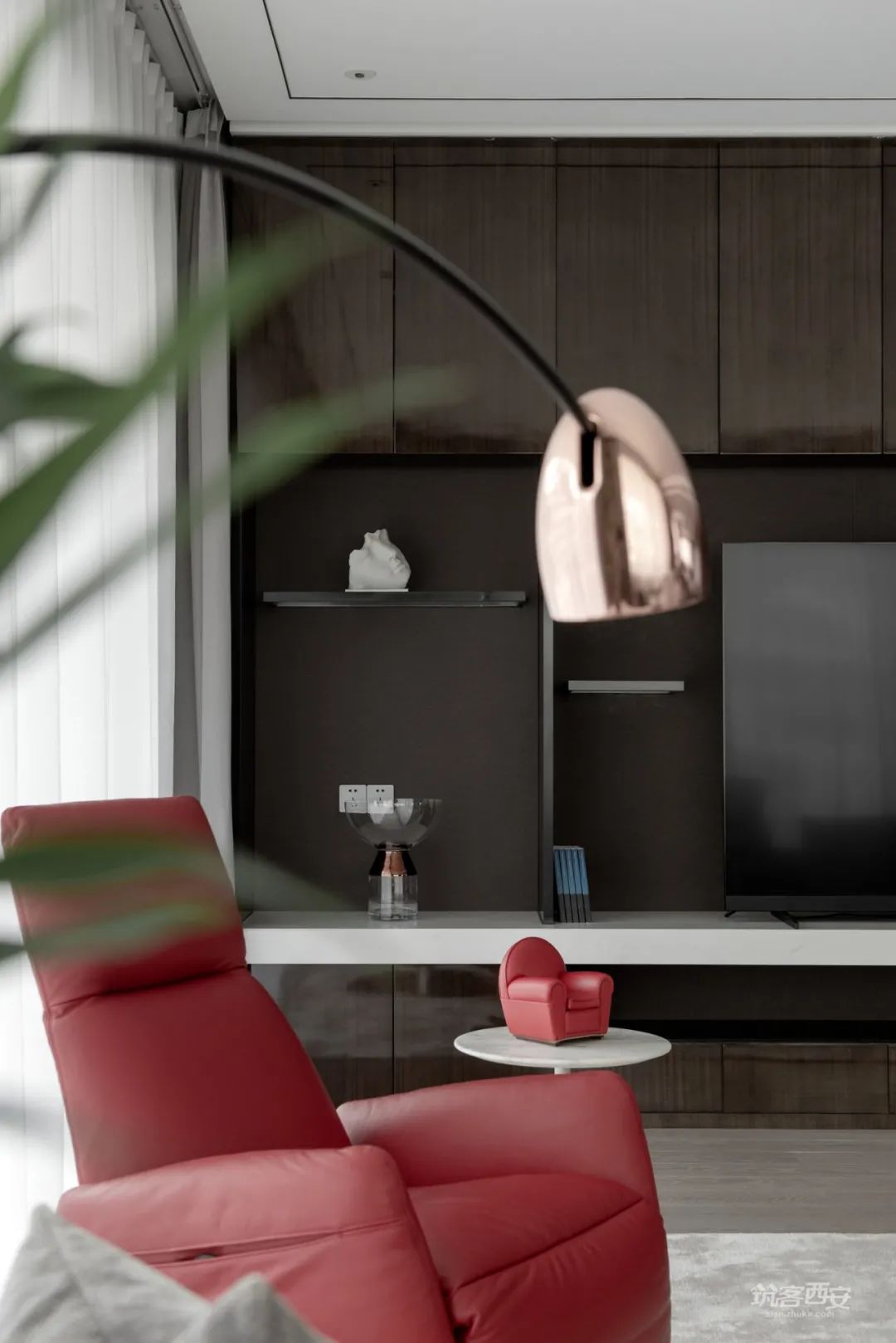 曲江玫瑰园·刘雅娟的大平层艺术装扮丨中国西安丨様家荟·御点软装设计中心-41