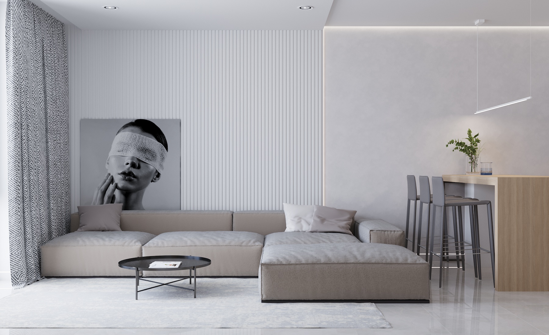 单身汉一居室公寓设计-2