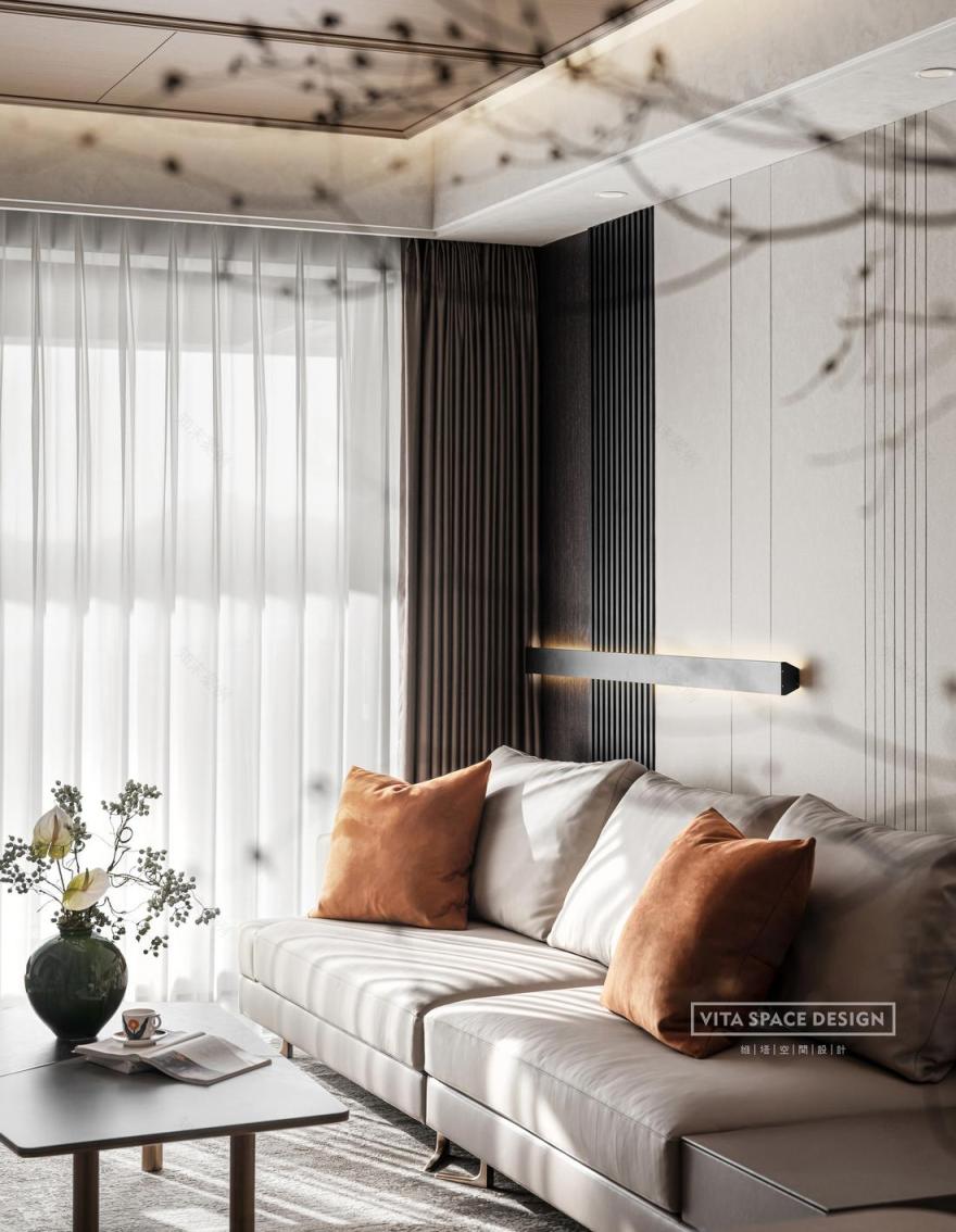 半岛城邦 138㎡原木风样板间丨维塔空间设计-16