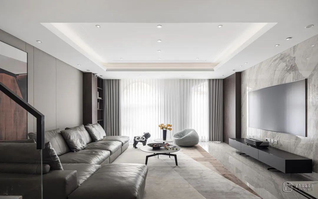 品质生活，现代暖灰调别墅空间-27