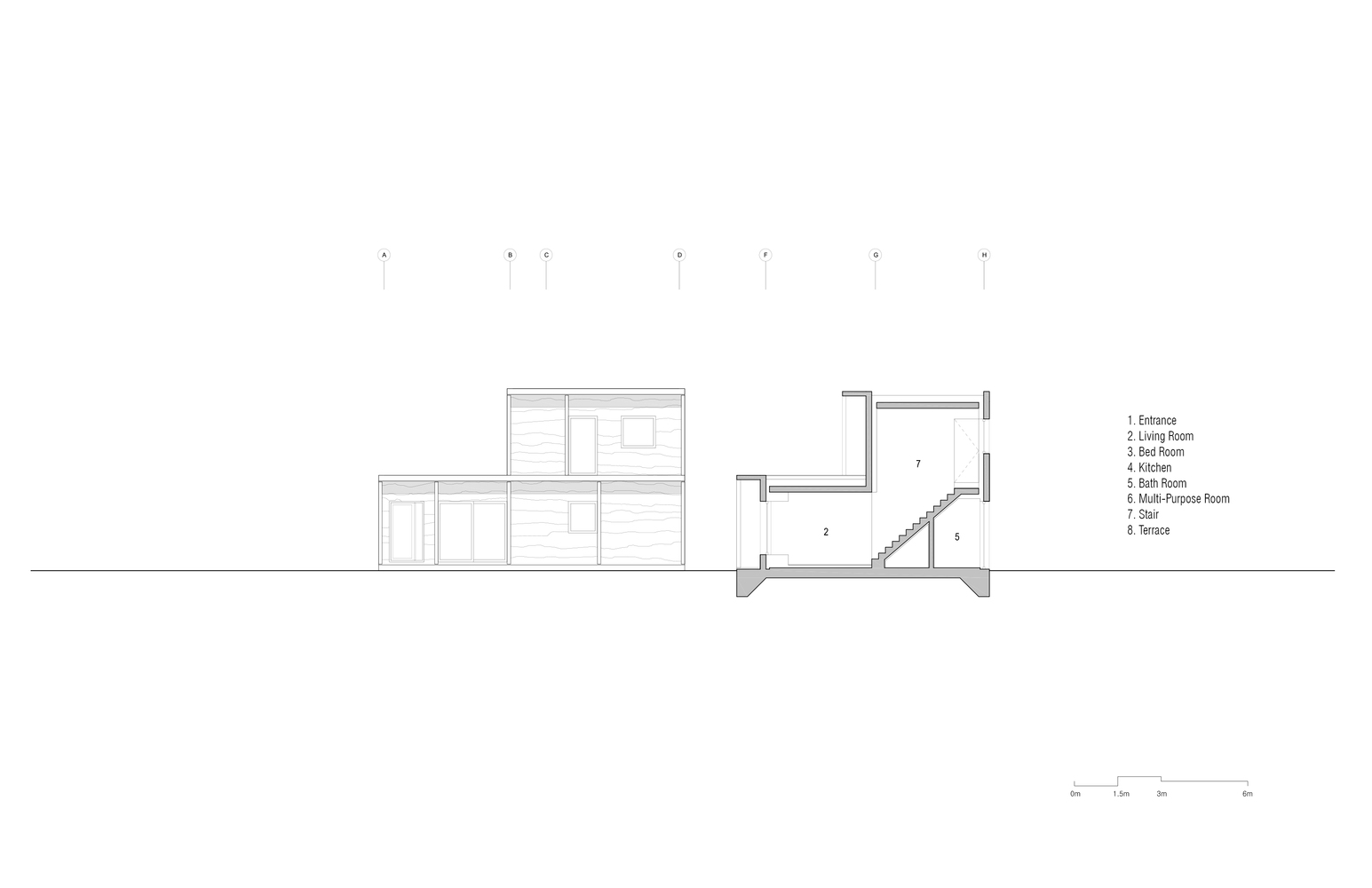 地层住宅的混凝土创新与室内设计-44