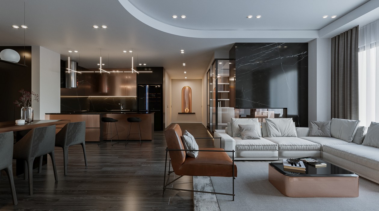 大理石与金属相结合-0