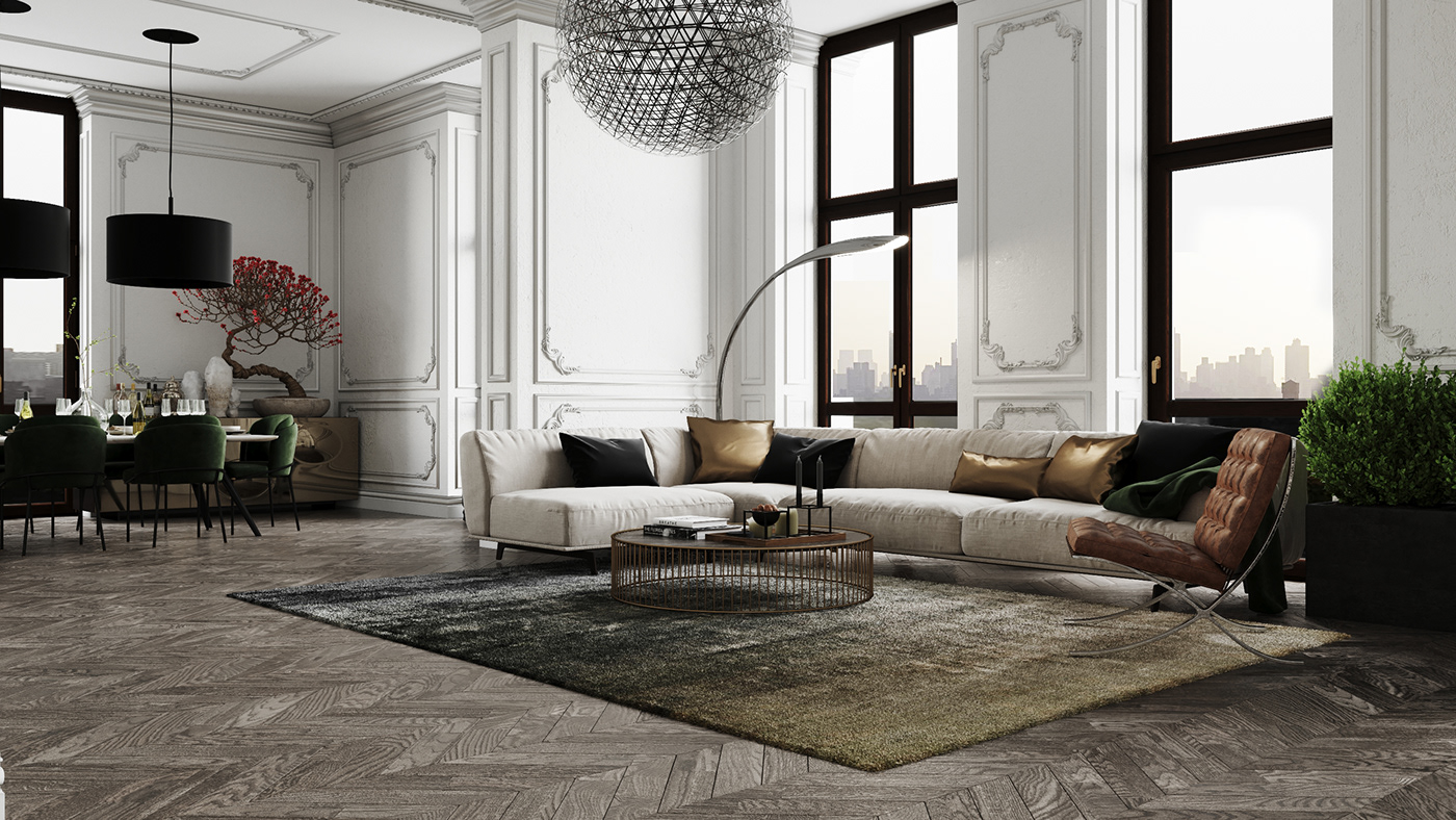 俄罗斯诺沃西比尔斯克 159 平米别墅,古典与现代风格完美融合-7