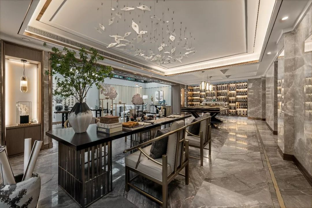 常德和瑞别墅下叠户型软装设计 | 现代风尚与东方禅意的融合-23