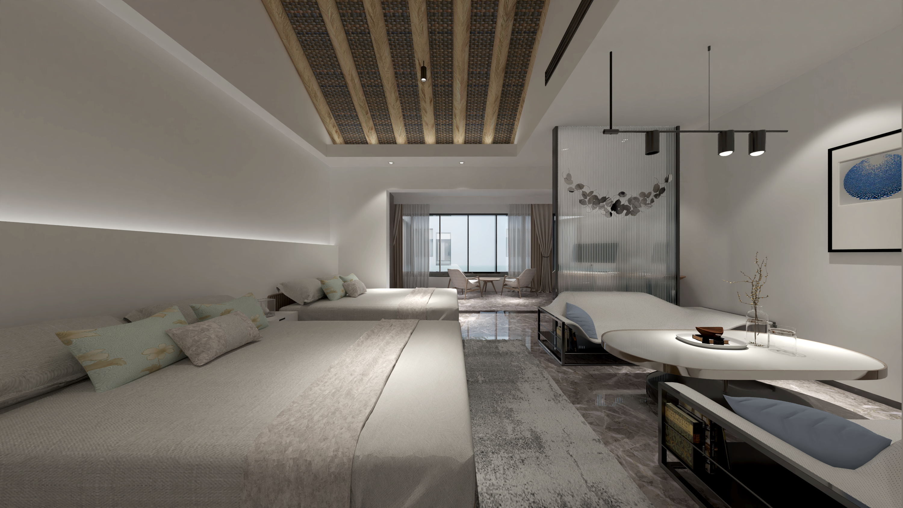 高端私人民宿建筑空间一体设计-8