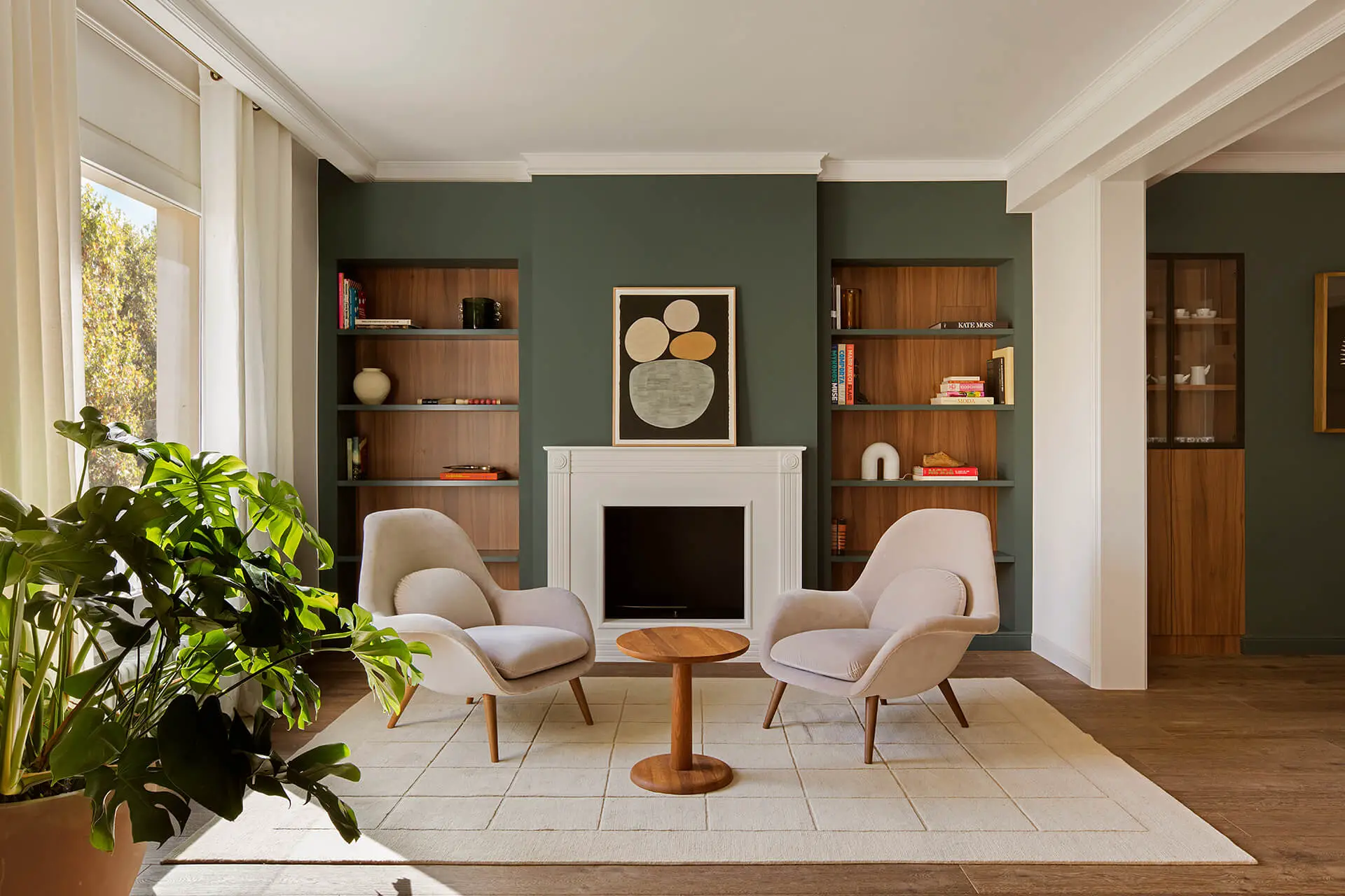 巴塞罗那 200m2 公寓现代改造，The Room Studio 的绿色魅力-1