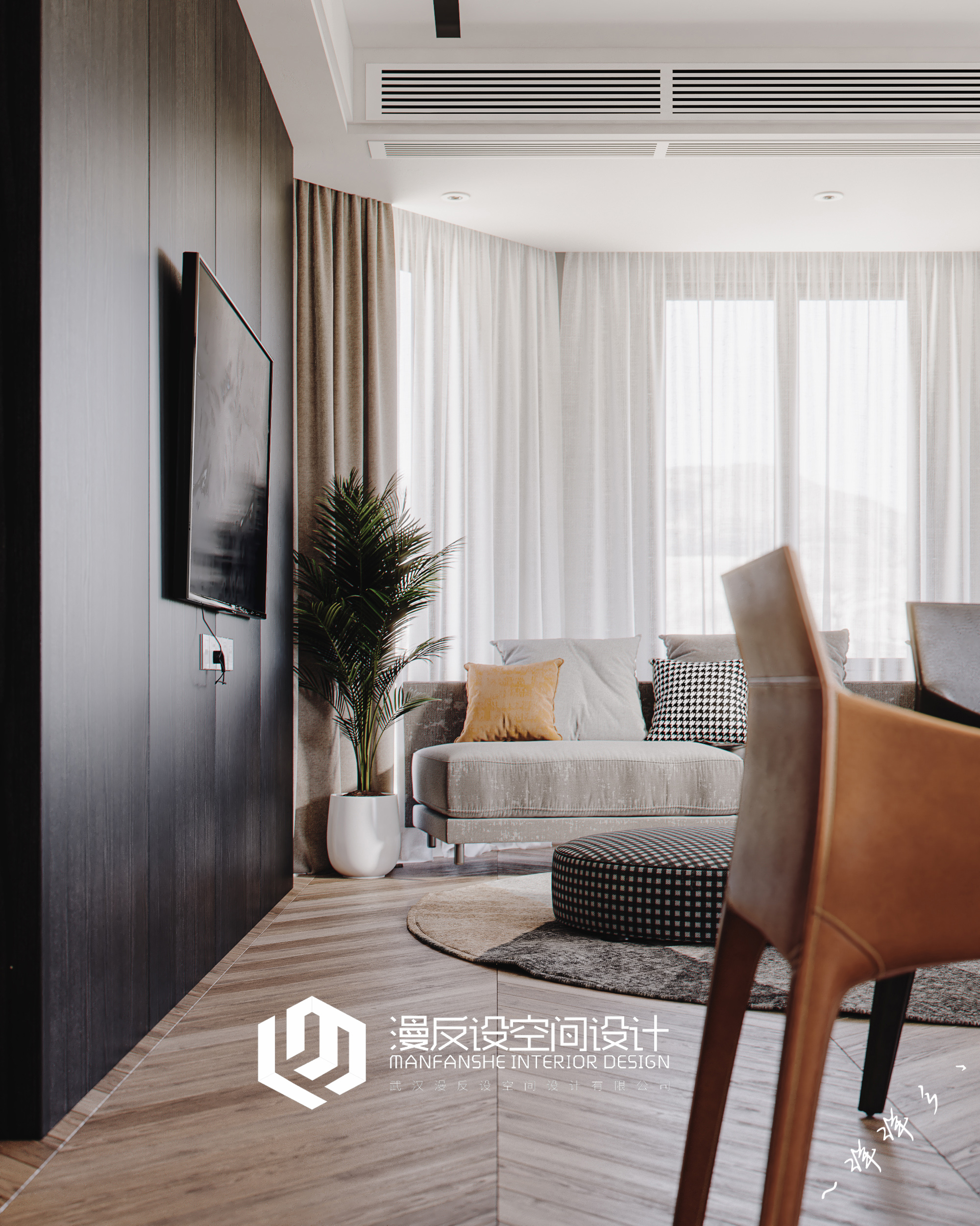 北欧风客餐厅设计丨中国武汉丨武汉漫反设空间设计-9