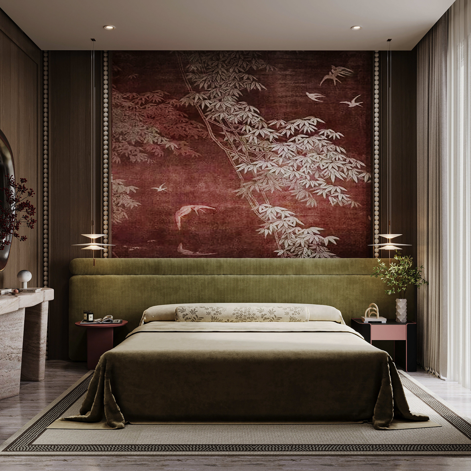 主卧室内设计丨沙特阿拉伯丨Arcadia Designs-4