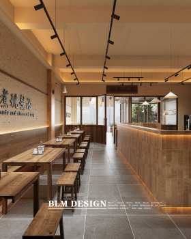 白龙马效果图-米粉店