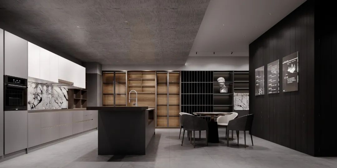 卡利亚高端不锈钢橱柜展厅丨周笙笙全案设计工作室-17