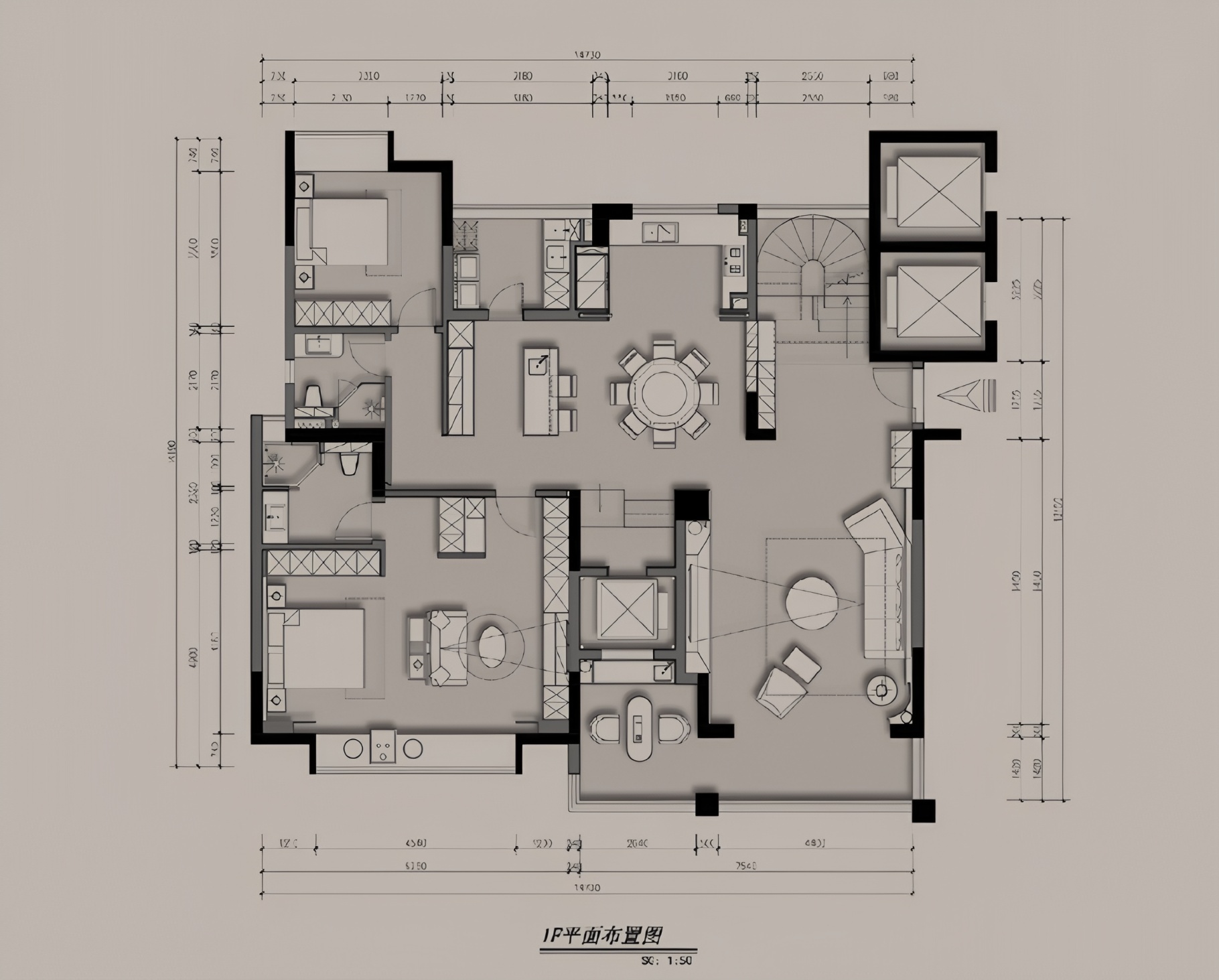佛山·中海万锦豪园顶复丨中国佛山丨正负零设计-107
