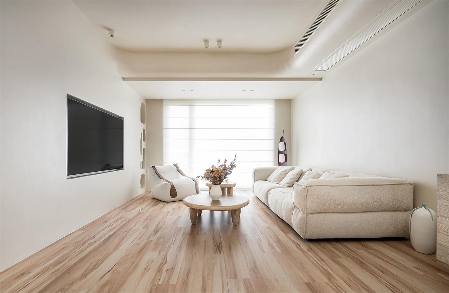 奶油味侘寂风家居空间设计丨中国镇江丨镇江·瑞阳装饰-3