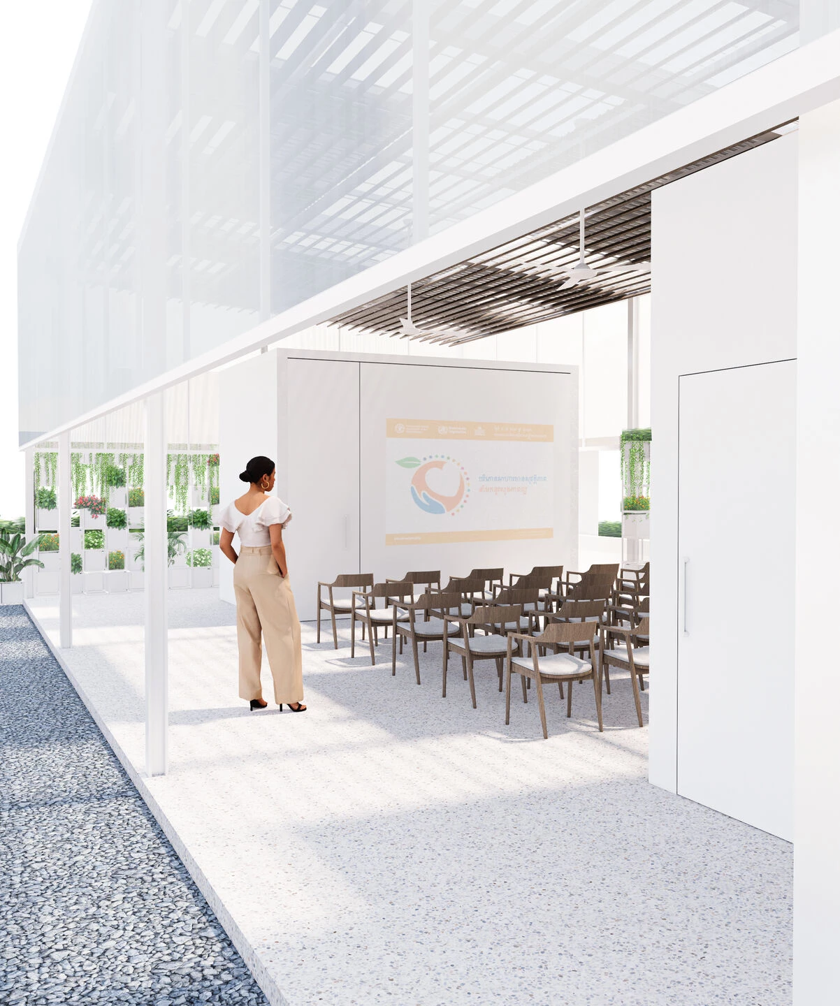 在屋顶下，在花园内丨柬埔寨丨Mak Molirithiruth 等-12