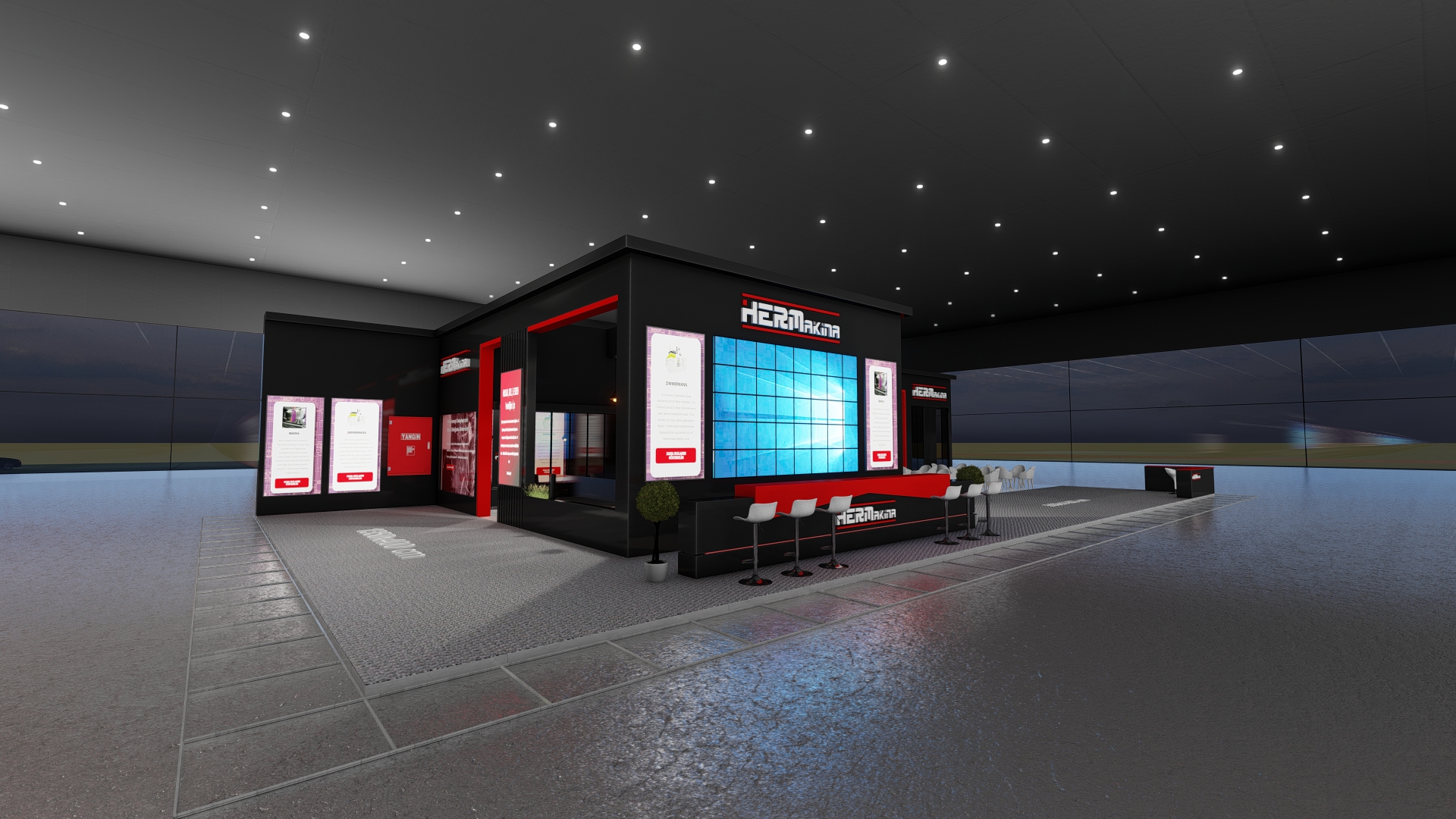 HERMAKİNA FUAR STAND TASARIMI-1