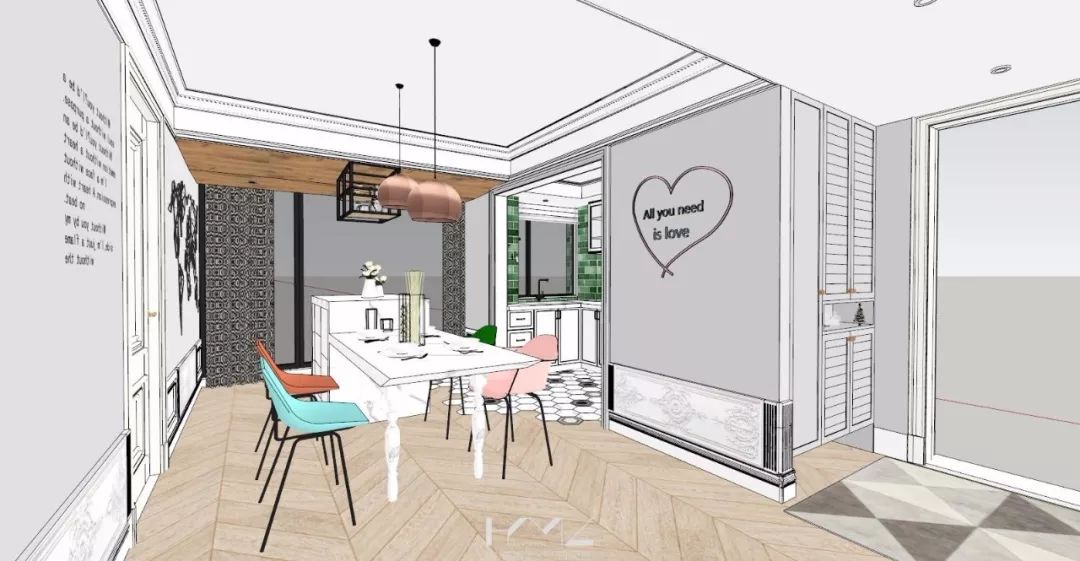 南京现代混搭风格客厅,360°旋转电视架酷炫登场-34