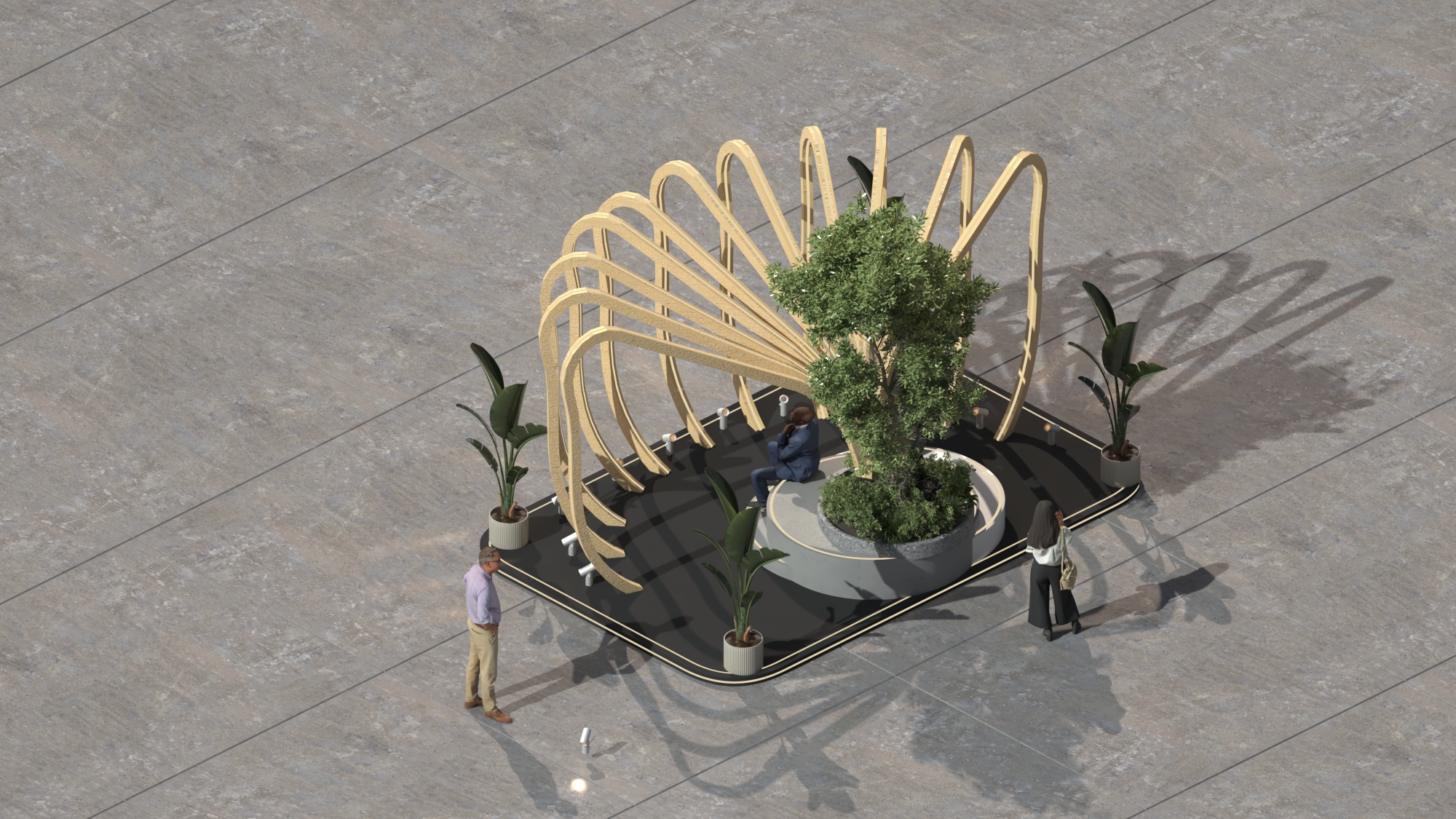 dubai design week stand design for in5design-10