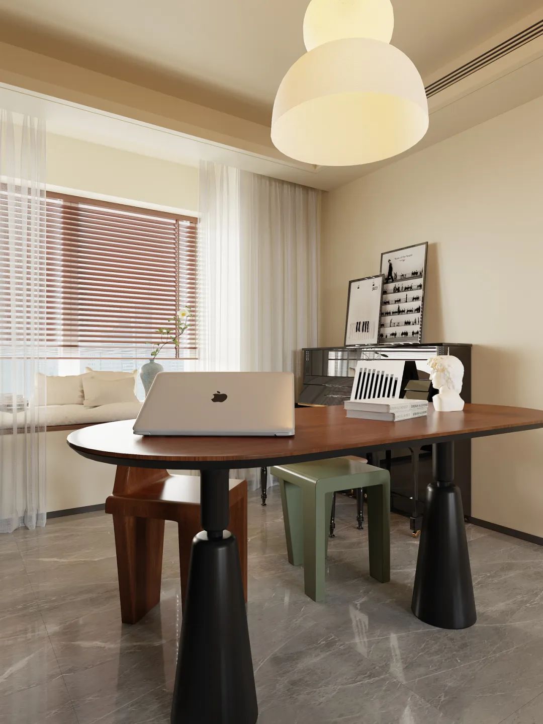 新作速递 | 半开放式书房+私人影院，打造125㎡宅家舒适生活-28