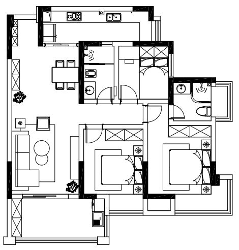 美利山 90㎡北欧婚房，温馨有爱的生活空间-25