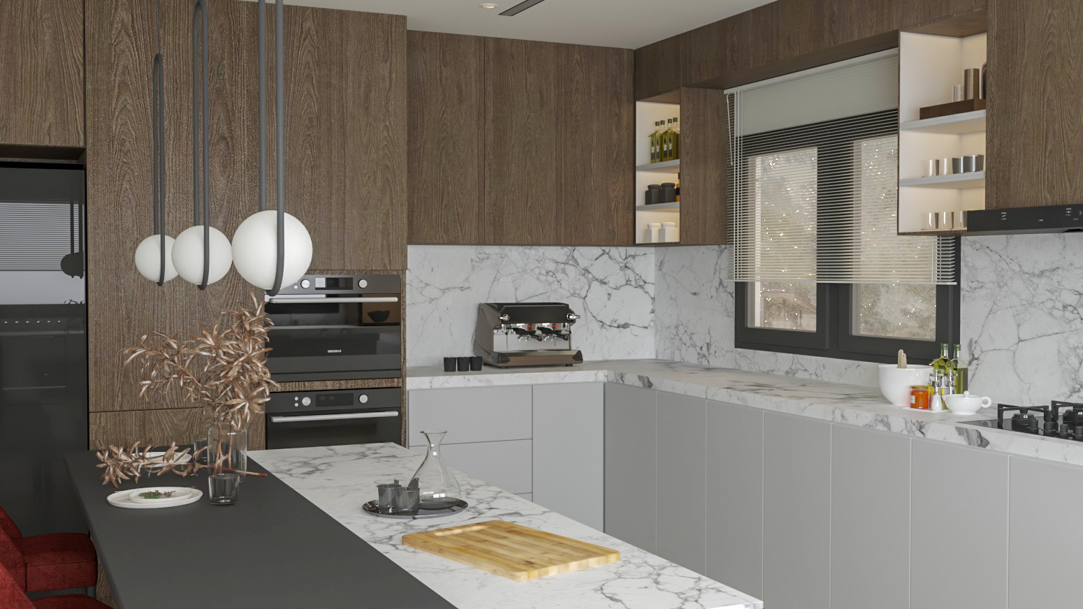 Living room design in neoclassical style-0