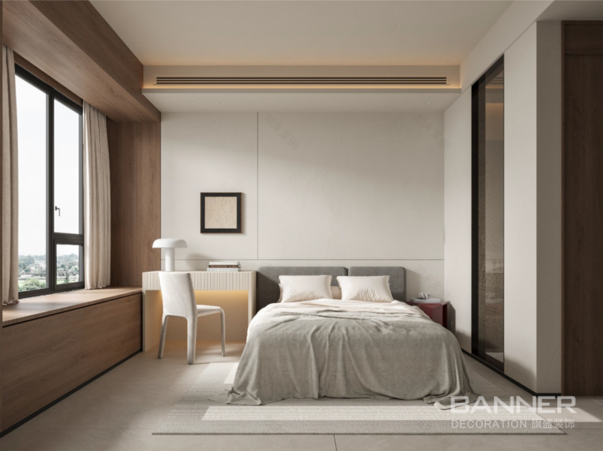 段峰 公园时光 230㎡中古风丨旗盛装饰-35