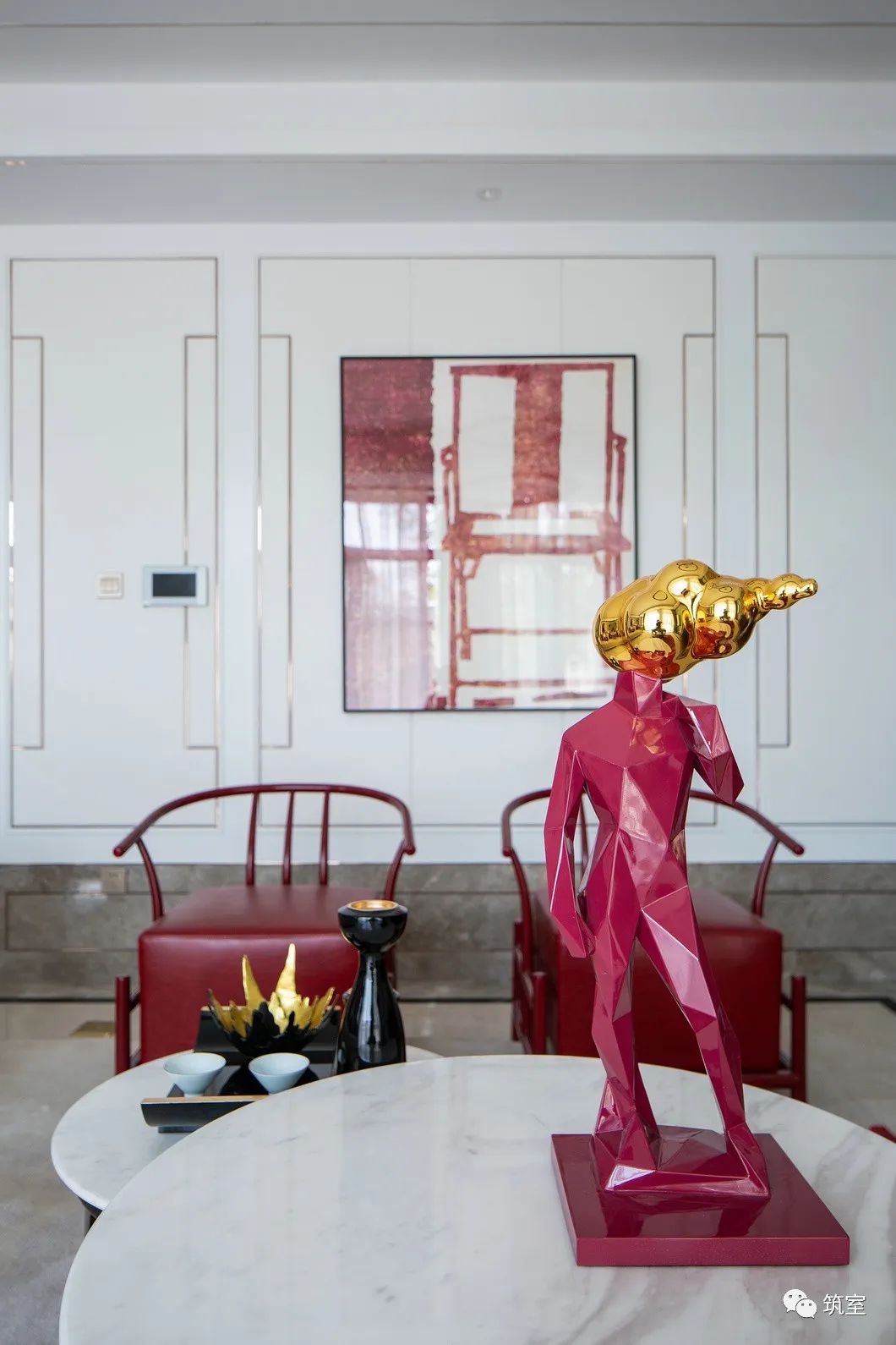 中国红风靡全球，室内设计如何演绎-9