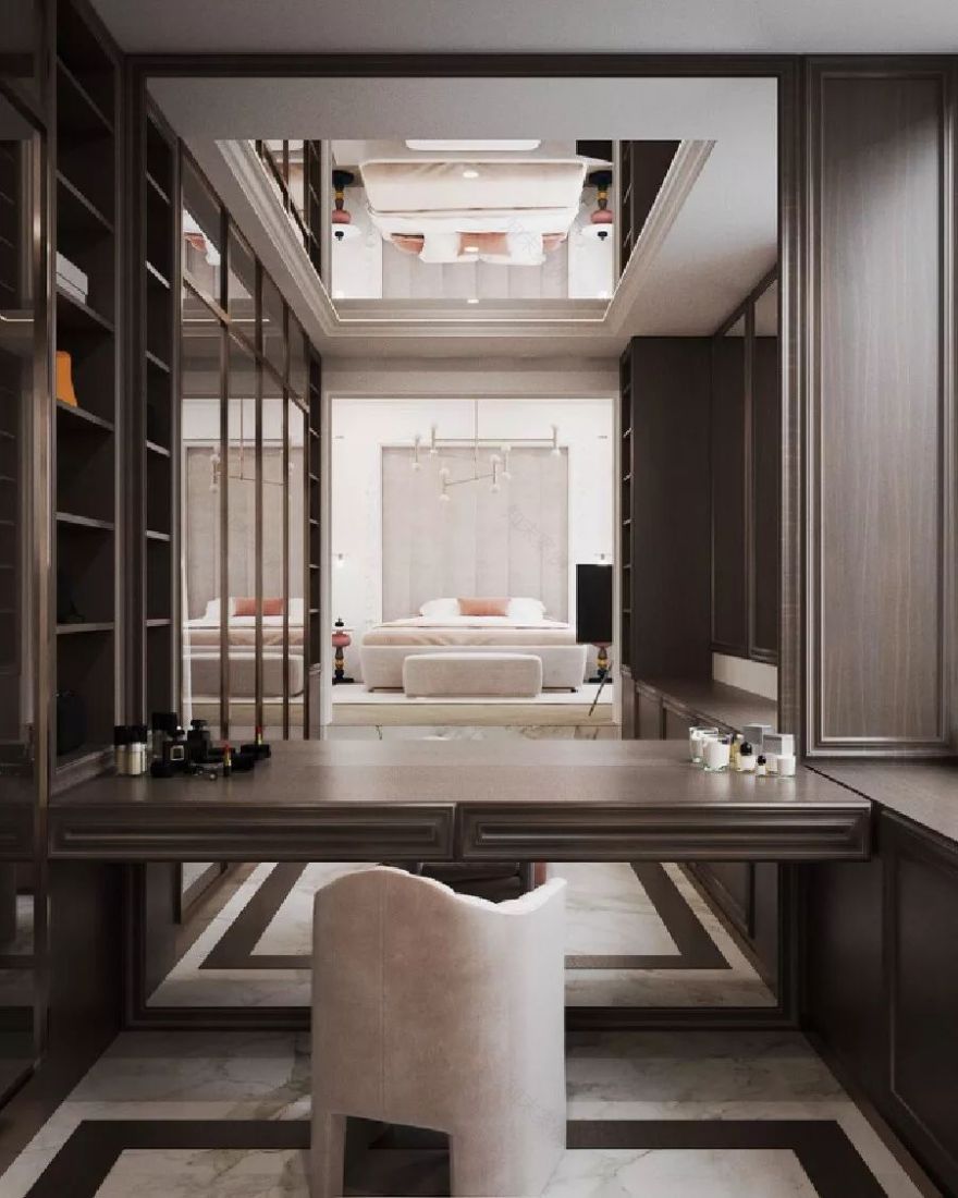 现代奢华住宅设计,精致多变、色泽温馨柔和-77