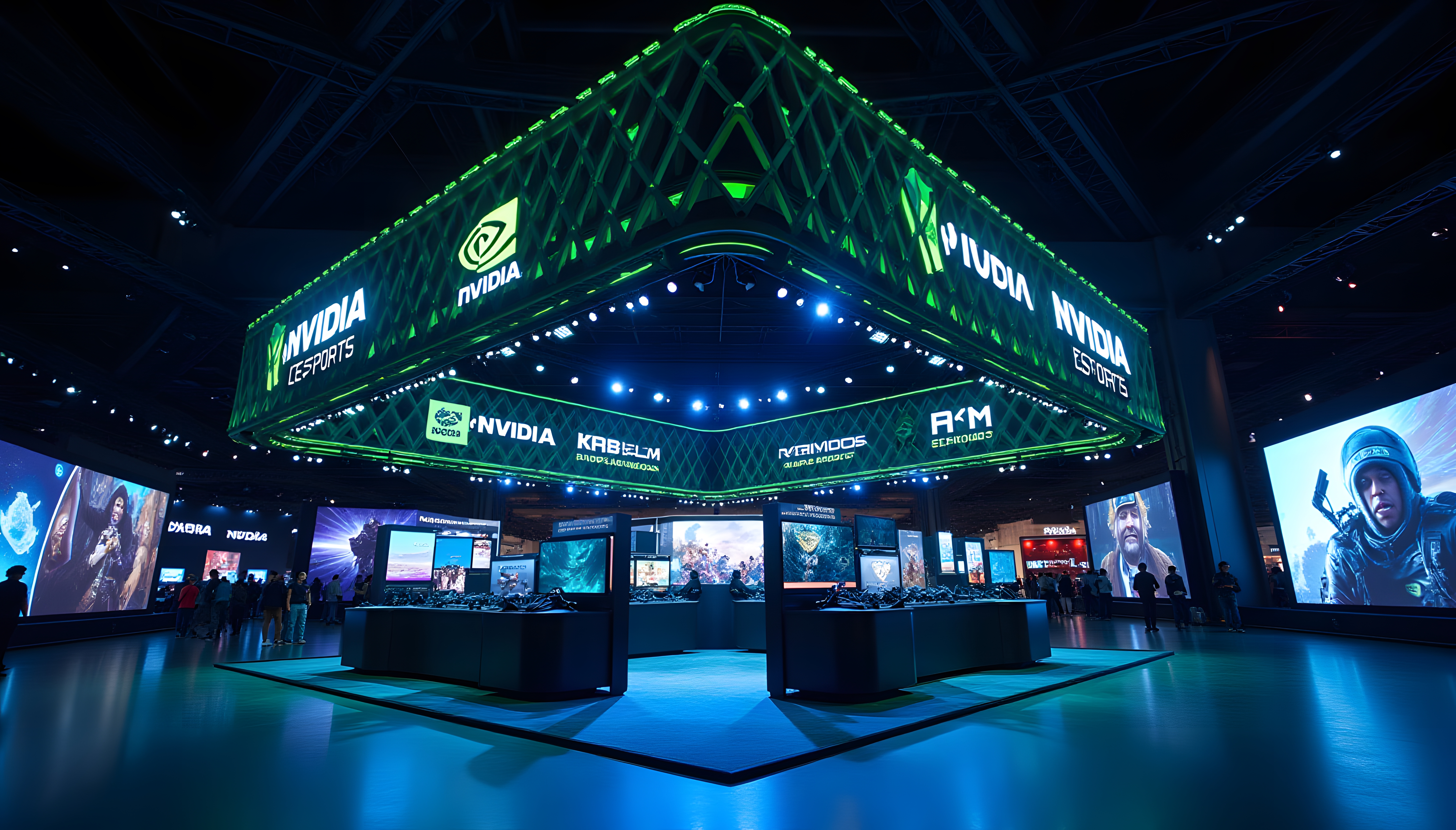 NVIDIA game exhibition booth.-29